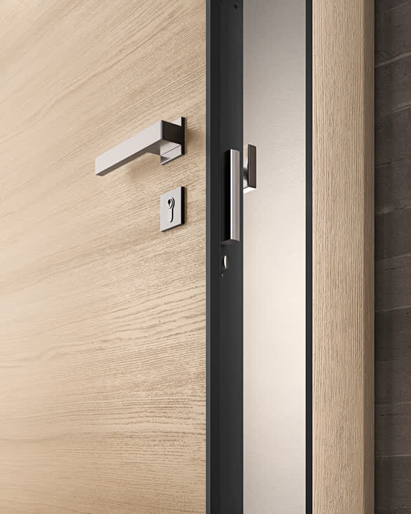 22C Lady interno rovere ice soluzione 01 particolare serratura 22C Lady interno rovere ice soluzione 01 particolare serratura