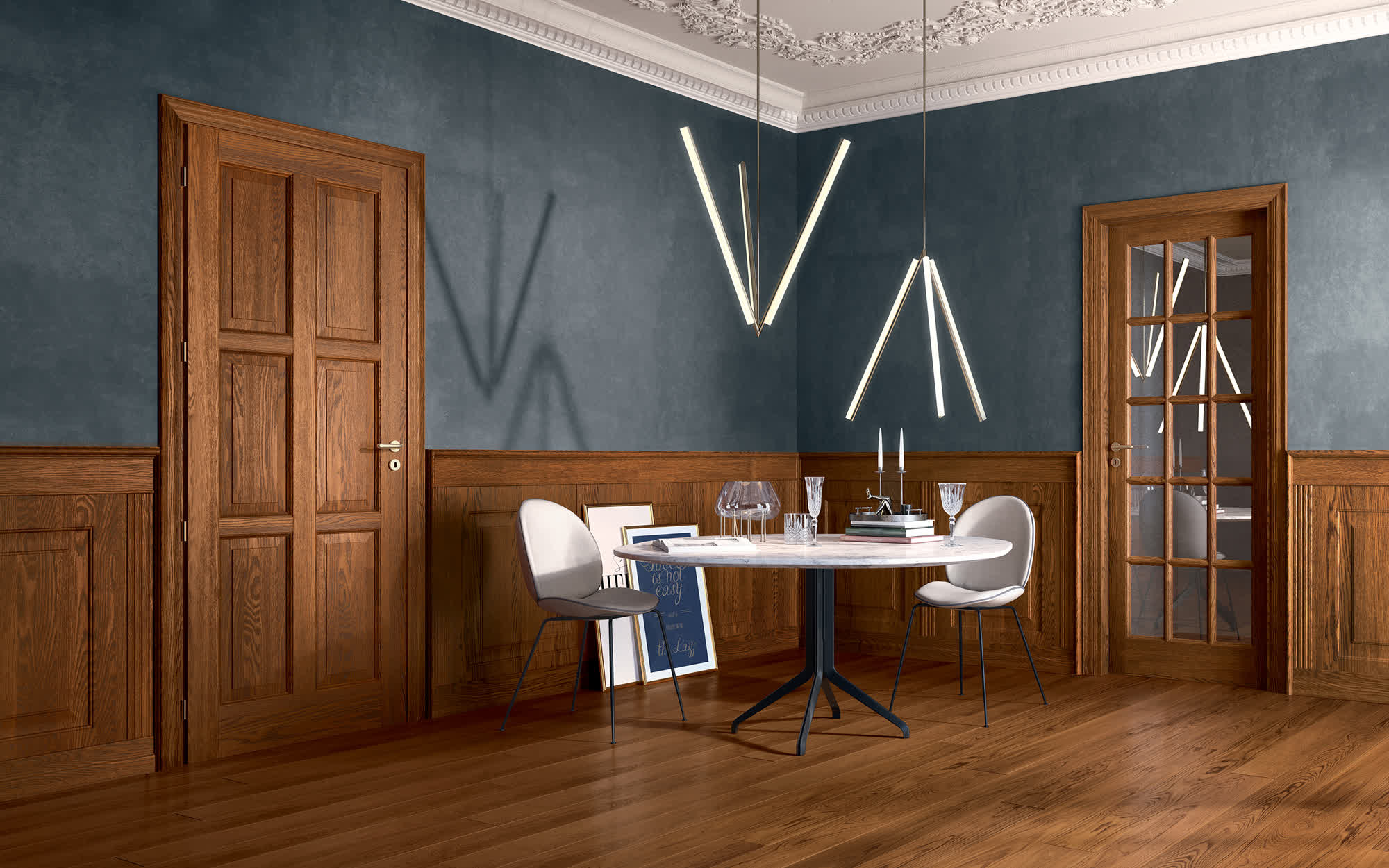CLASSICA ORIZZONTALE nuova boiserie 05 07 ROVERE CASTAGNO ANTICO