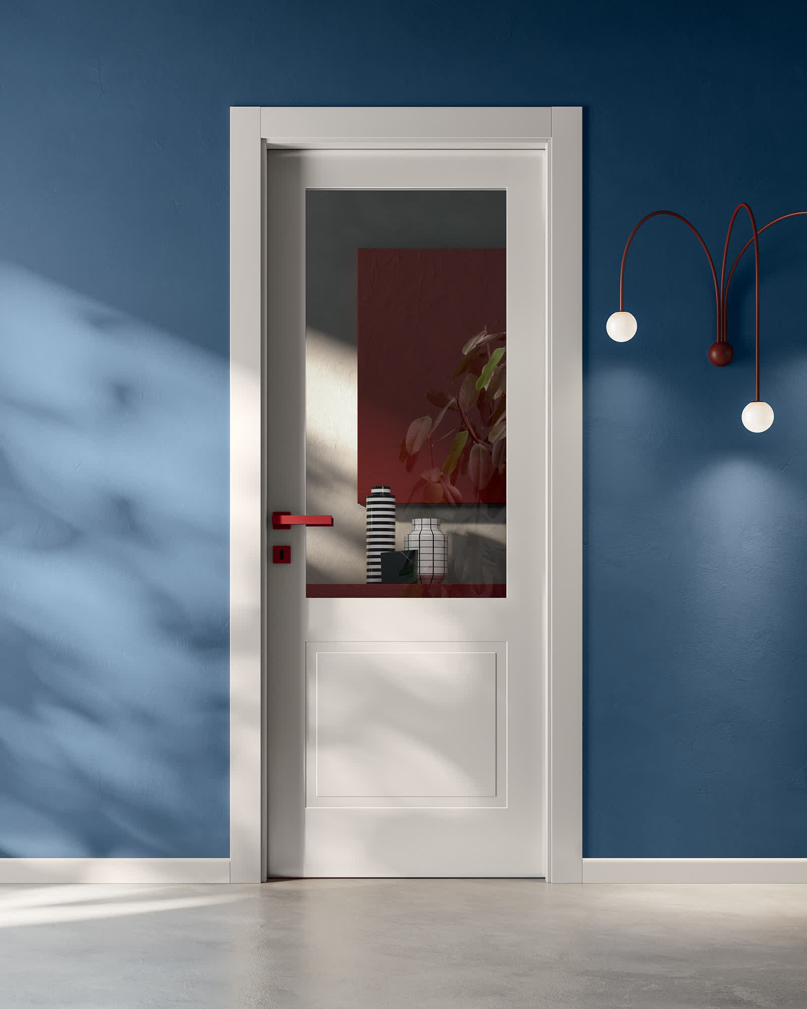 ECOQUADRA 1B1V Bianco Opaco Maniglia Area51 RAL3031