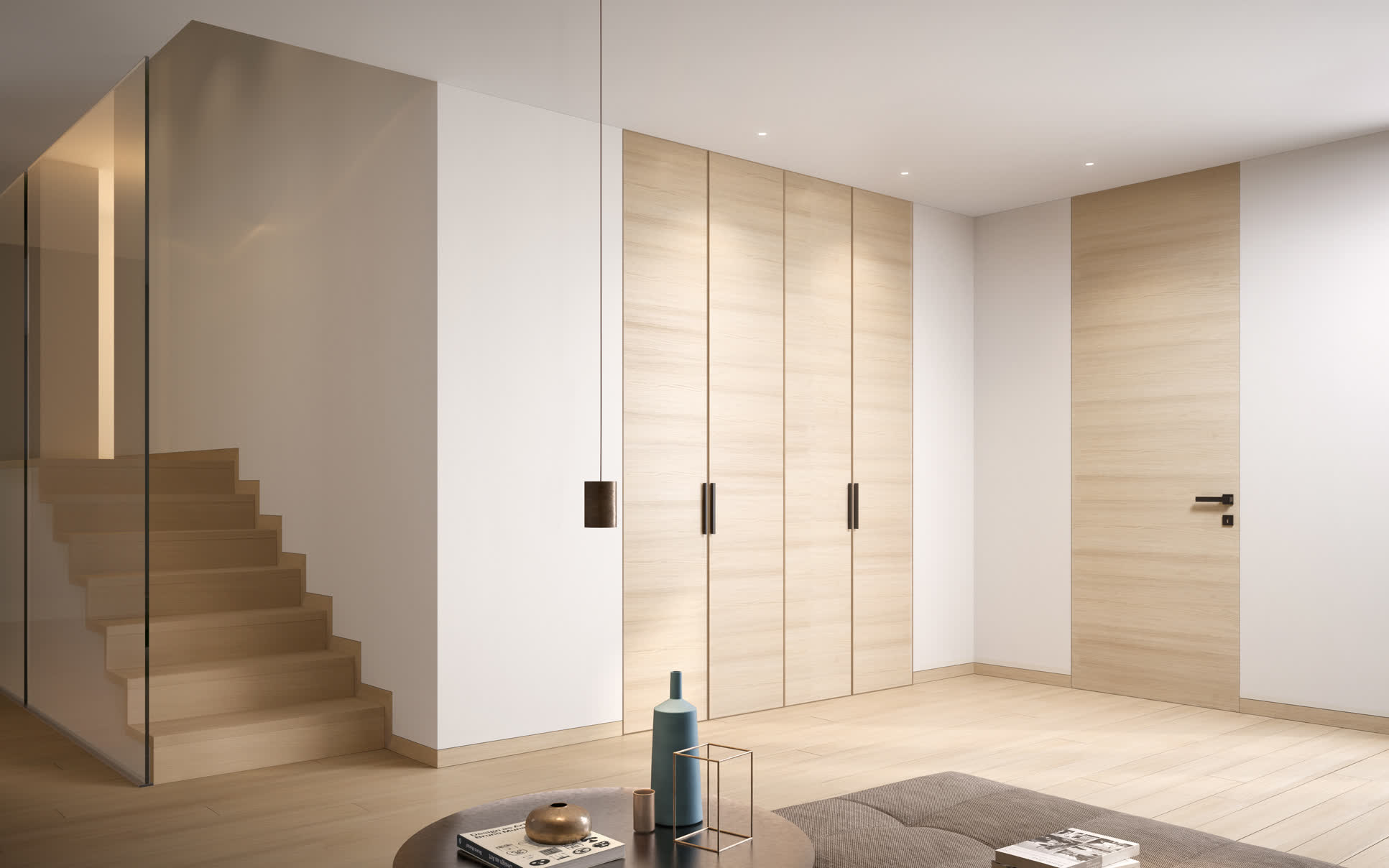 Garofoli battiscopa scala pezzi speciali gradini rovere ice