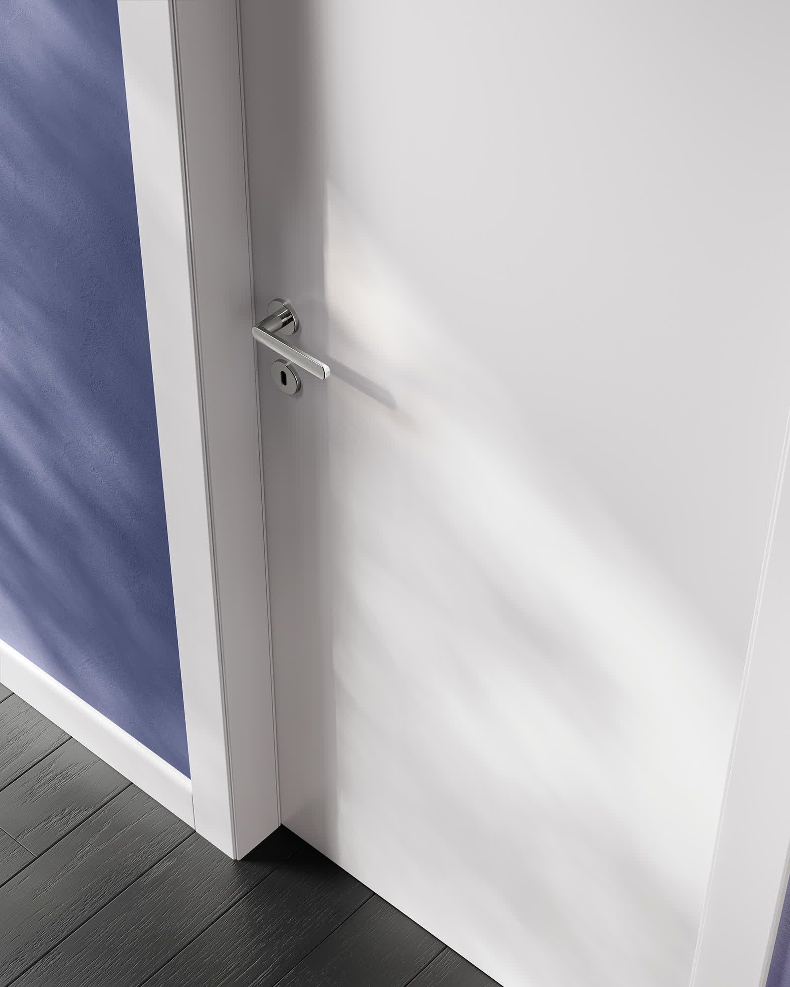 MILIA MANA 1L Bianco Parquet e Boiserie Nero Battiscopa Bianco Luce CU