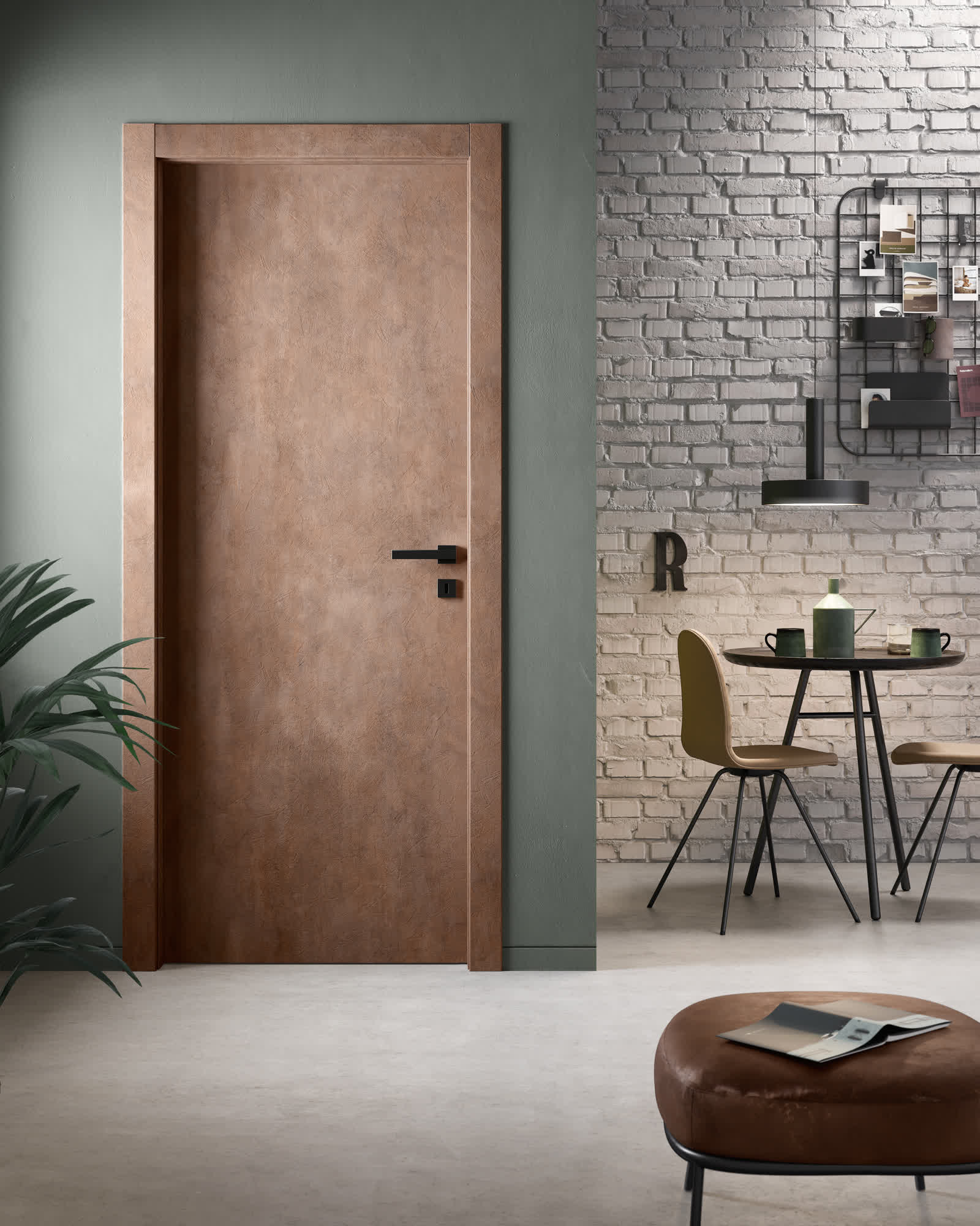 No Limits LON 1L porta interamente in malta corten maniglia area 51 crms