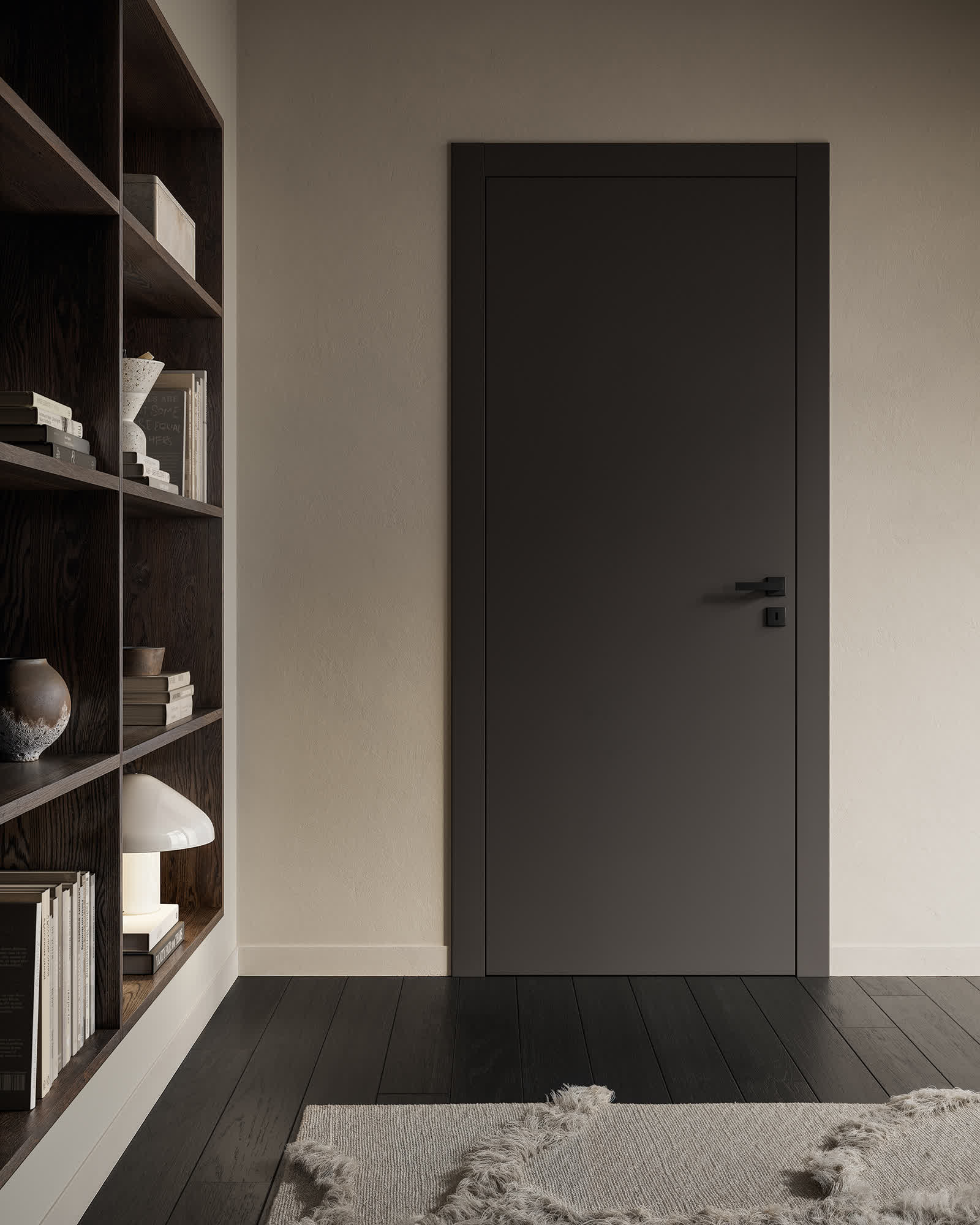 NoLimits LON 1L e TISS 1LV Nero Caldo Maniglia Ice 2018 Nera Libreria Rovere Wenge Seconda vista