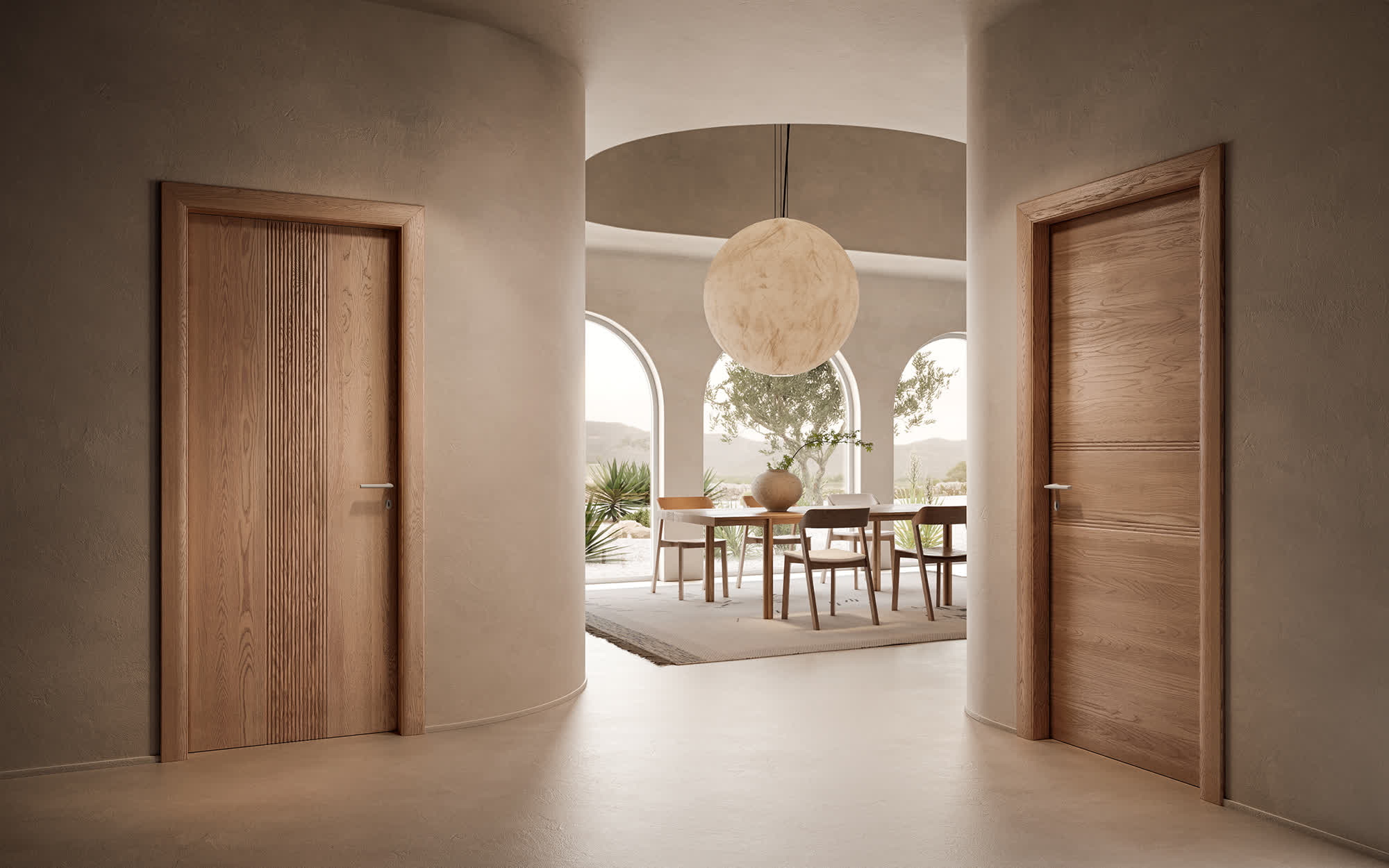 PERONDA DUEONDA Rovere Seta Maniglia Atlanta Bianca