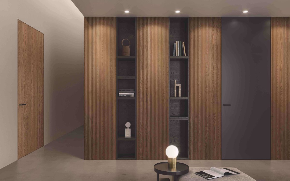 BOISERIE Comp Porta battente Filomuro con Segno Onda e Porta battente Filo muro Laccato Nero Rovere Terra e1625673731147 BOISERIE Comp Porta battente Filomuro con Segno Onda e Porta battente Filo muro Laccato Nero Rovere Terra e1625673731147