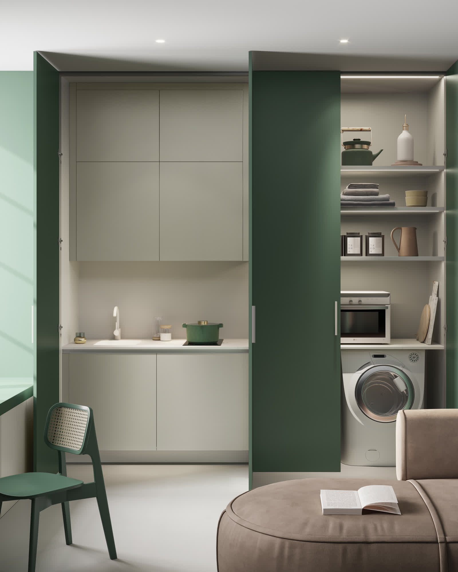 Cucina compatta VERTICALE