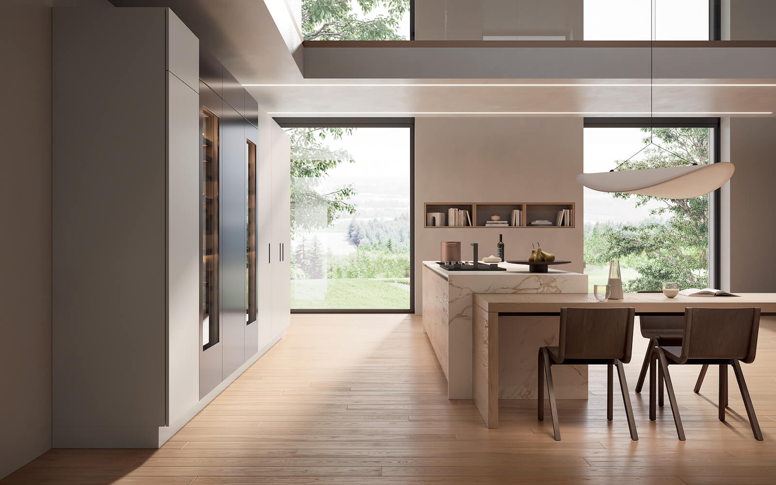 GAROFOLI Cucina moderna parquet rovere GAROFOLI Cucina moderna parquet rovere