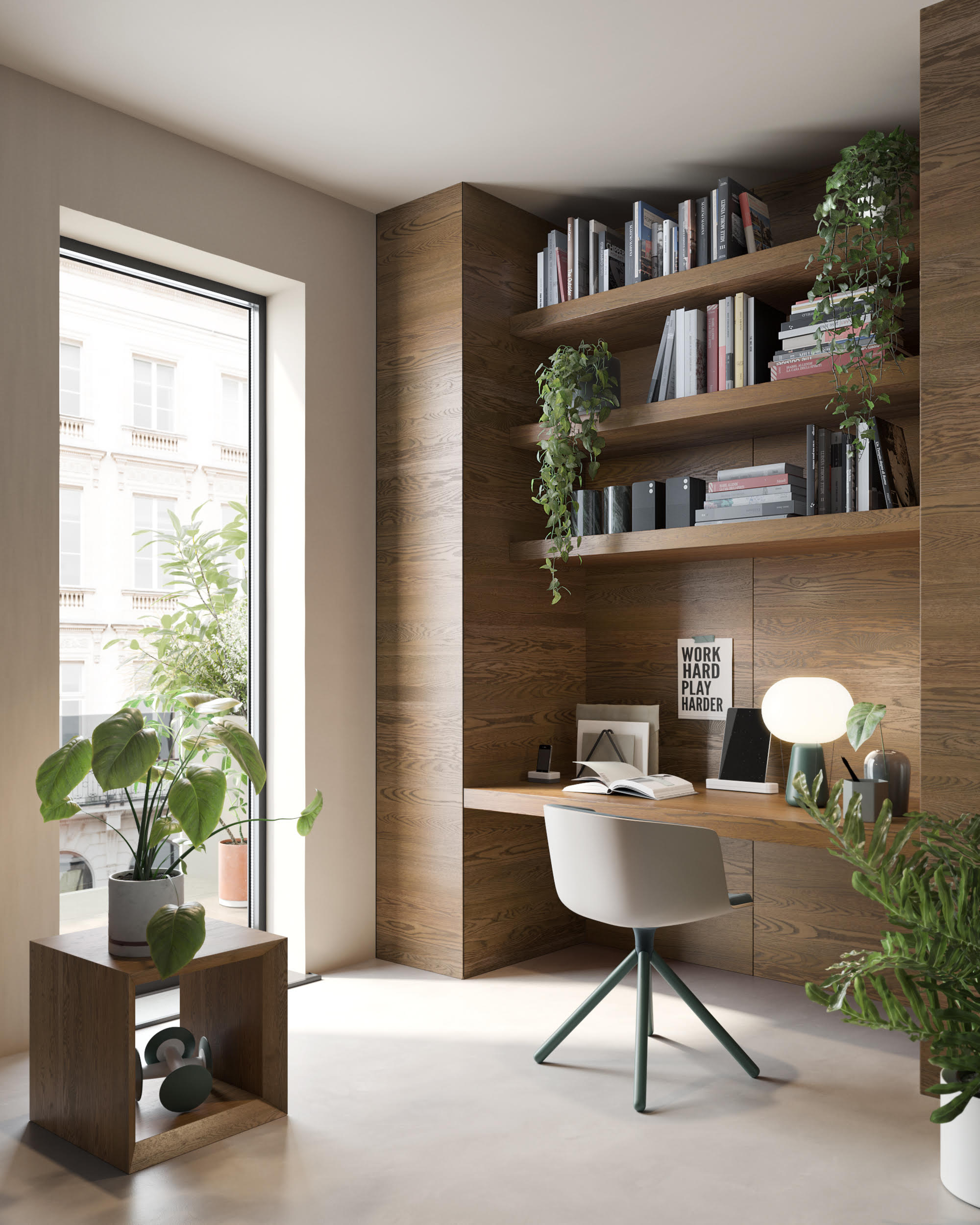 Garofoli studio smart working piante Garofoli studio smart working piante