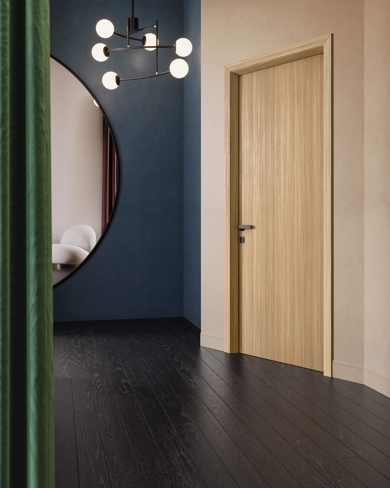 Porta battente laminato Climb modello Noa 1L Mandorlo Grano gidea garofoli Porta battente laminato Climb modello Noa 1L Mandorlo Grano gidea garofoli
