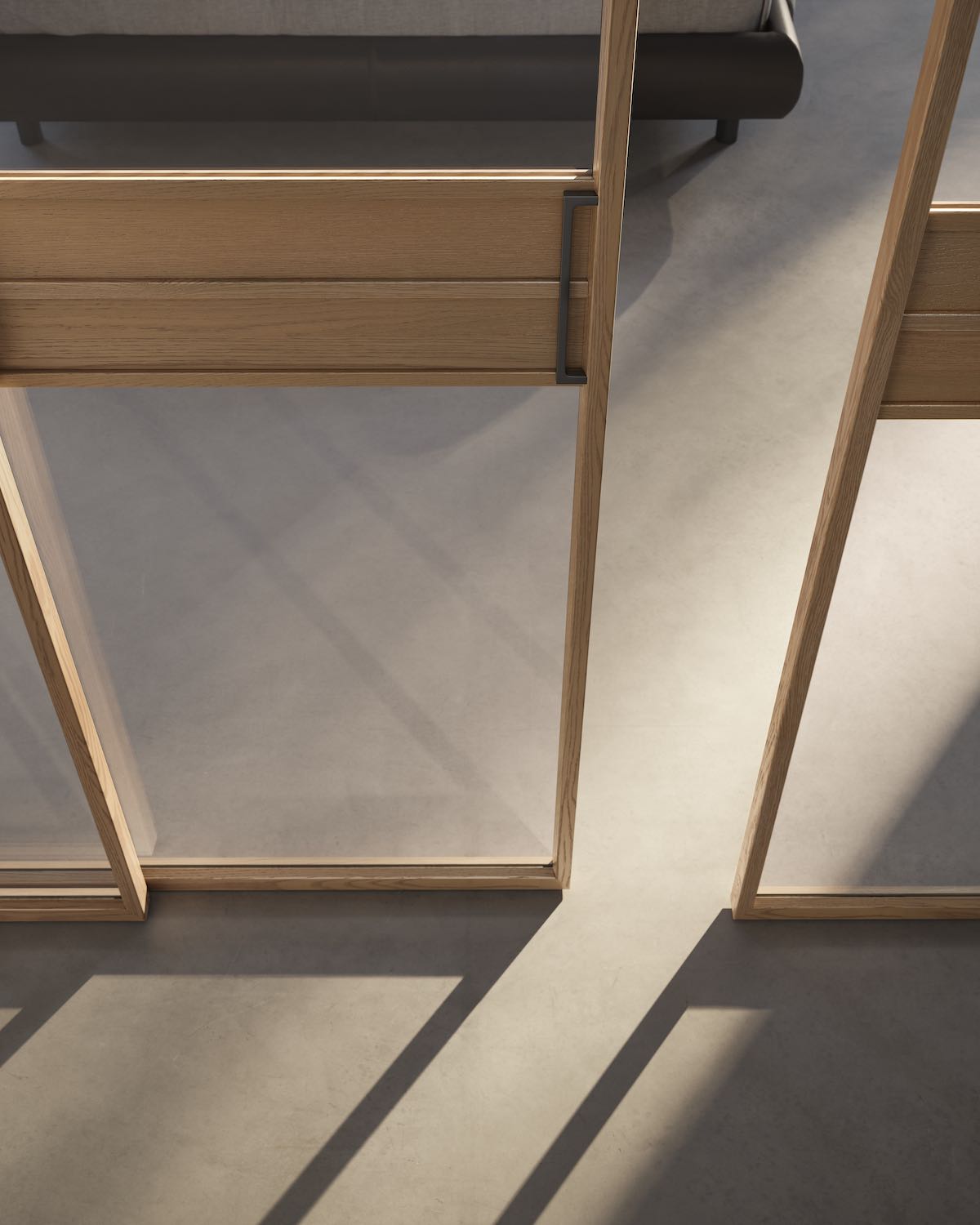 porta scorrevole in vetro e legno Verina 8v